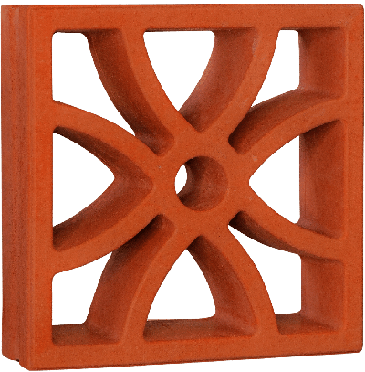 Terracotta-Jali-Clay-four-petal-Jali-home-decor-jali-Pakistan